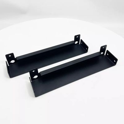 Custom Sheet Metal Fabrication Aluminum Alloy Stamping Parts With Black Powder Coating